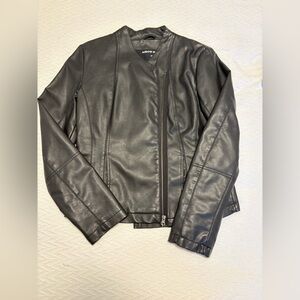Womens Black Pleather Jacket